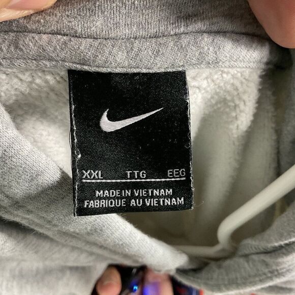 Nike Gray University of Virginia Cavalier Hoodie, Mens XXL, Kangaroo Pocket - Picture 9 of 11